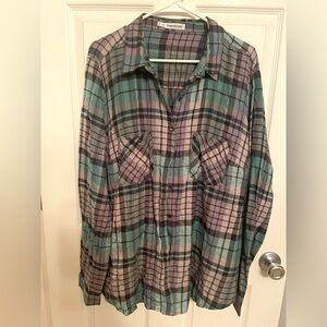 Maurices Plaid Flannel Shirt